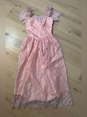Vintage One Night Stand Pretty In Pink Cottagecore Dress Princess Bubblegum Pink